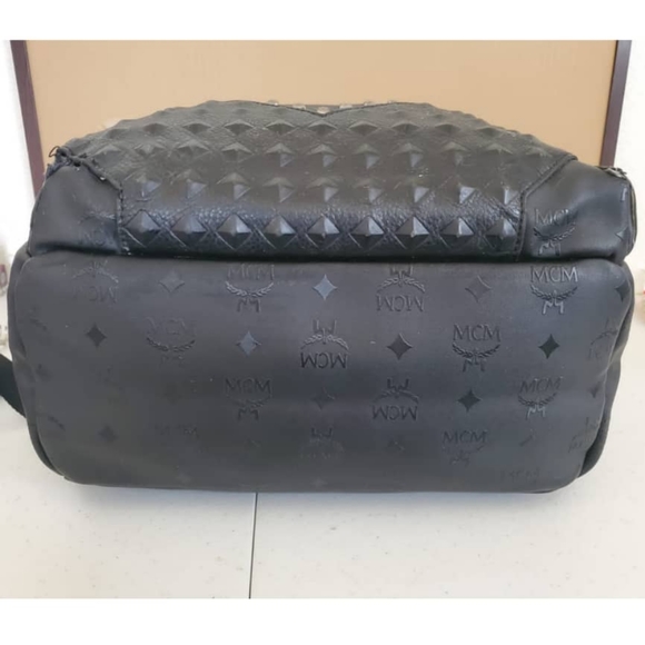 MCM Black Matte Backpack - Picture 9 of 12